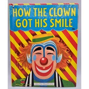 Vintage 1951 How the Clown Got His Smile Wonder Books Children Picture Hardcover